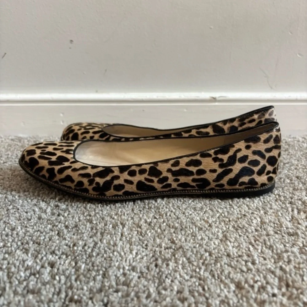 Michael Kors Calf-Hair Leopard Print Ballet Flats 6M Real Leather